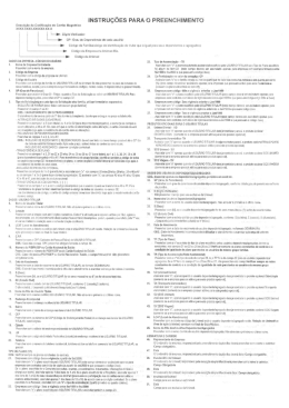 instruc&otilde;es preenchimento