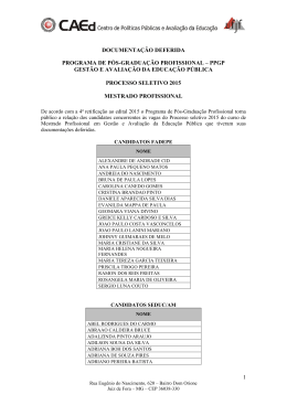 1 documenta&ccedil;&atilde;o deferida programa de p&oacute;s