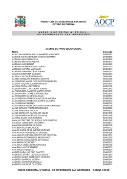 PREFEITURA DO MUNIC&Iacute;PIO DE PARANAVA&Iacute; ESTADO DO