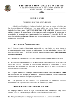 PREFEITURA MUNICIPAL DE JAMBEIRO