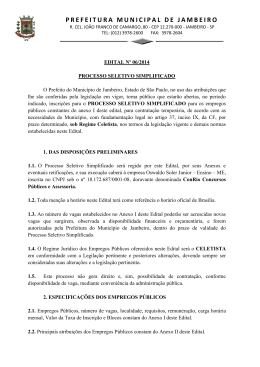 PREFEITURA MUNICIPAL DE JAMBEIRO