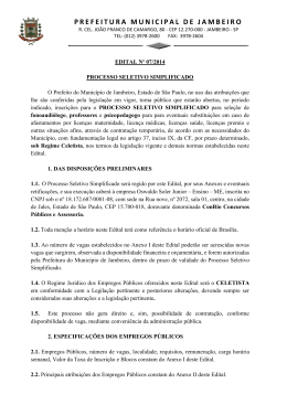 PREFEITURA MUNICIPAL DE JAMBEIRO