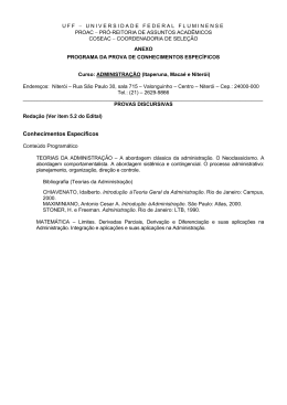 Clique aqui para acessar os Programas dos cursos (formato PDF)