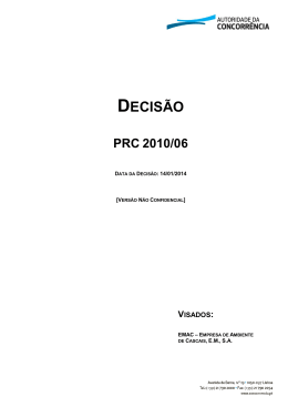 DECIS&Atilde;O - Autoridade da Concorr&ecirc;ncia