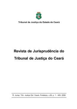 Miolo Vol. 26.p65 - Tribunal de Justiça do Estado do Ceará