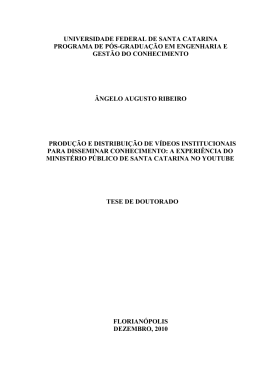 &Acirc;ngelo Augusto Ribeiro - Banco de Teses e Disserta&ccedil;&otilde;es do EGC