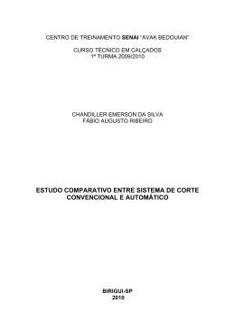 estudo comparativo entre sistema de corte convencional e