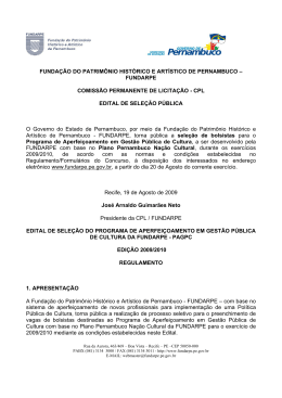 fundarpe comiss&atilde;o permanente de licita&ccedil;&atilde;o