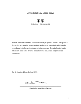 i AUTORIZA&Ccedil;&Atilde;O PARA USO DE OBRAS Atribui&ccedil;&atilde;o