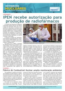 IPEN recebe autorização para produção de radiofármacos