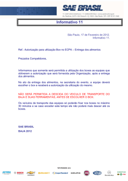 Informativo 11 - Autorização para Utilização Box no ECPA