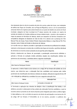 Ata n.º 4 - CTFP Tempo Indeterminado - Fiscal Municipal