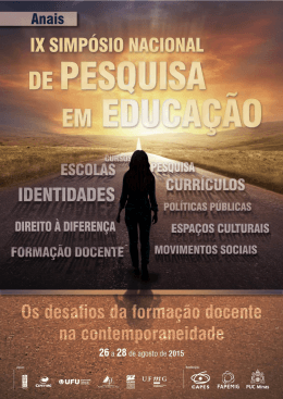 IX Simp&oacute;sio Nacional de Pesquisa em Educa&ccedil;&atilde;o