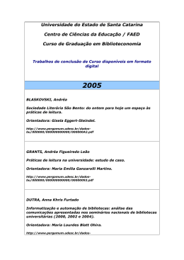 (TCC) 2005 a 2007 - Faed