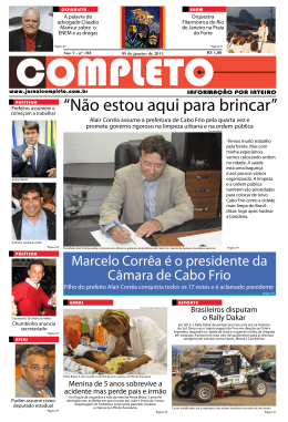 &ldquo;N&atilde;o estou aqui para brincar&rdquo;