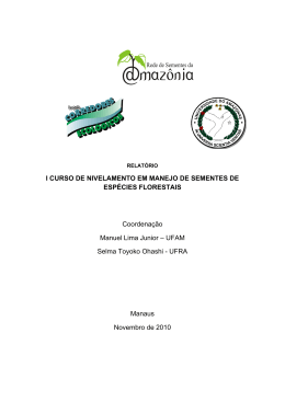 I CURSO DE NIVELAMENTO EM MANEJO DE