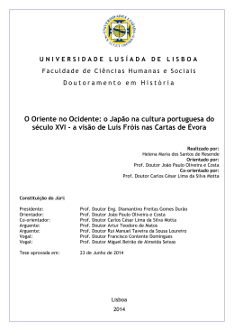 O Oriente no Ocidente: o Jap&atilde;o na cultura portuguesa do s&eacute;culo XVI
