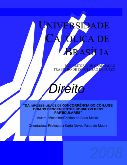 Direito - Universidade Católica de Brasília