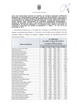 16 assistentes operacionais - C&acirc;mara Municipal Felgueiras
