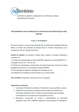 Bolsa de Investigação (BI) para Mestre
