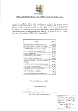 Avaliação Curricular