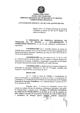 PODER JUDICI&Aacute;RIO JUSTI&Ccedil;A DO TRABALHO _