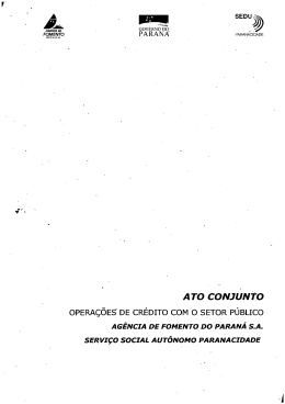 ATO CONJUNtO - Governo do Paraná