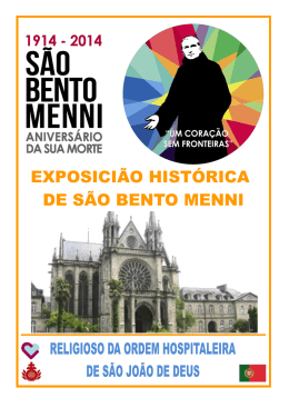Exposi&ccedil;&atilde;o Hist&oacute;rica de S&atilde;o Bento Menni