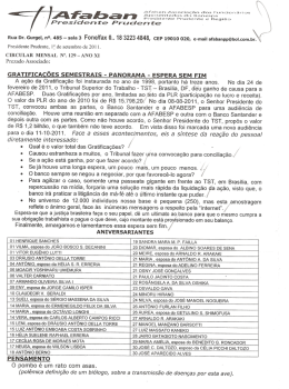 Informativo Afaban - Presidente Prudente