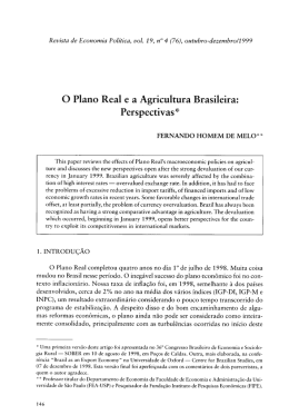 O Plano Real e a Agricultura Brasileira: