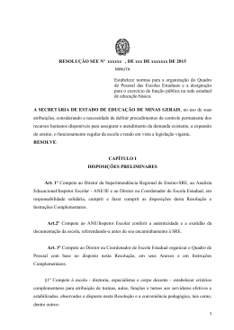 e veja a Minuta de Resolu&ccedil;&atilde;o do Quadro de Escola
