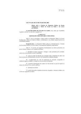 Estatuto do Magist&eacute;rio - Saeb