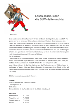 Informationen f&uuml;r Eltern, BetreuerInnen PDF, 48 KB