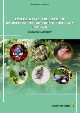 evaluation of the state of knowledge on biological diversity in brazil