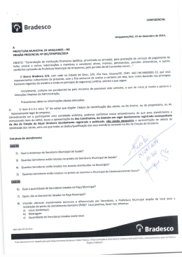 Ç Bradesco - Prefeitura Municipal de Ariquemes