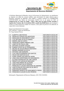 Departamento de Recursos Humanos A Prefeitura Municipal de