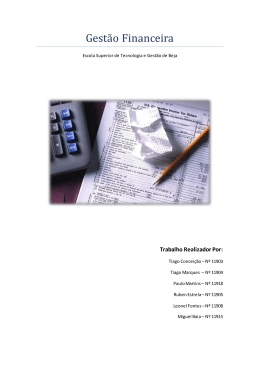 Gest&atilde;o Financeira