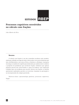 ESTUDOS RBEP ESTUDOS RBEP Processos cognitivos envolvidos