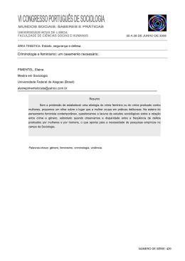 429 - Criminologia e feminismo: um casamento necess&aacute;rio.