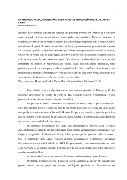 1 Resumo: Este trabalho consiste em analisar um paciente