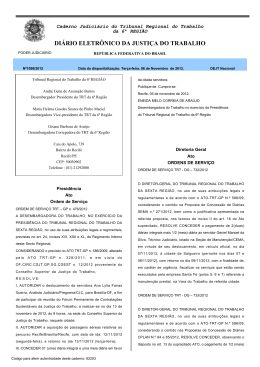 DI&Aacute;RIO ELETR&Ocirc;NICO DA JUSTI&Ccedil;A DO TRABALHO