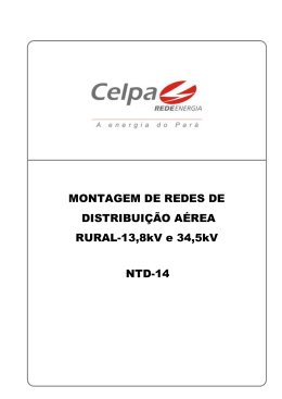 MONTAGEM DE REDES DE DISTRIBUIÇÃO AÉREA RURAL