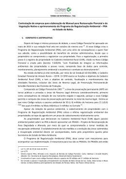 TDR para contratação de empresa para elaboração de Manual para