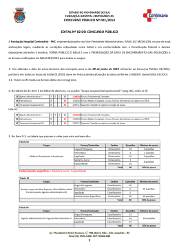 edital n&ordm; 2 - PCI Concursos