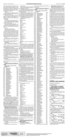 ESPORTES, LAZER E RECREA&Ccedil;&Atilde;O - BIZ