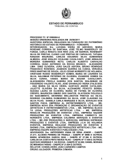 ESTADO DE PERNAMBUCO 1 - Tribunal de Contas do Estado de