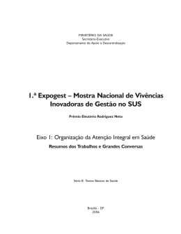 Eixo I - Biblioteca Virtual em Sa&uacute;de