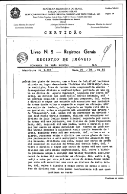 REPÚBLICA FEDERATIVA Do BRASIL Pedido 11° 40-025