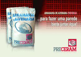 Argamassa de Alvenaria Preceram