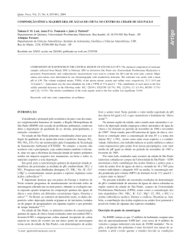 Artigo - Qu&iacute;mica Nova - Sociedade Brasileira de Qu&iacute;mica